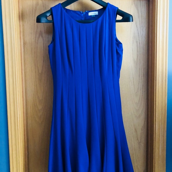 Calvin Klein Fit-And-Flare Sleeveless Dress - Picture 6 of 8